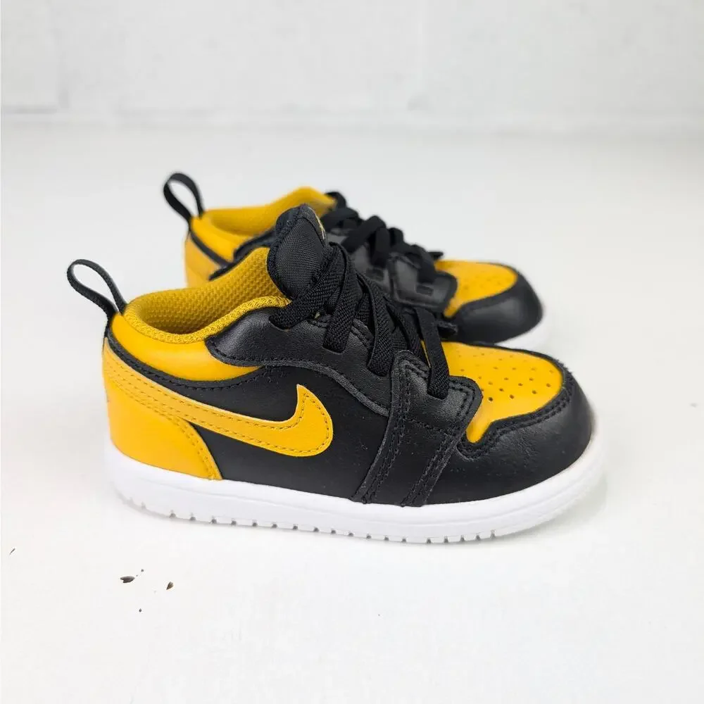 Nike Air Jordan 1 Toddler 8 Low ALT Black Yellow Ochre' Sneakers